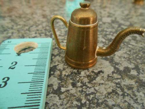 SALE!!!! Vintage Printers tray Brass teapot
